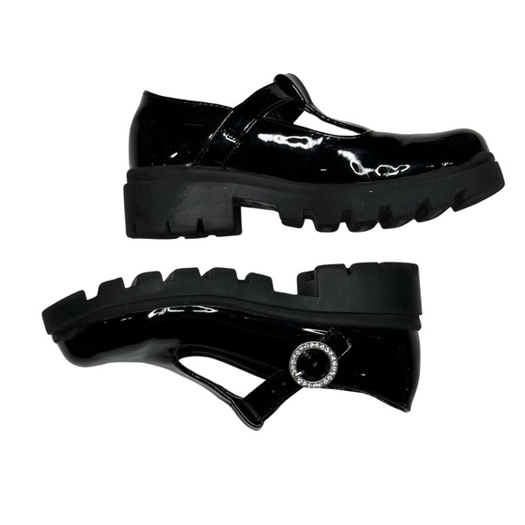 Steve Madden Suzey Black Patent Leather Mary Jane Shoes - Picture 4 of 7